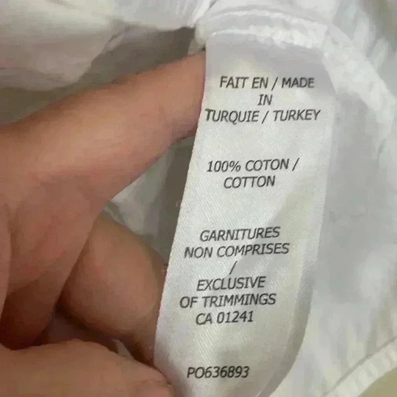 Simons DJAB men’s bright white, short sleeve, 100%  cotton button-down shirt - Picture 5 of 6